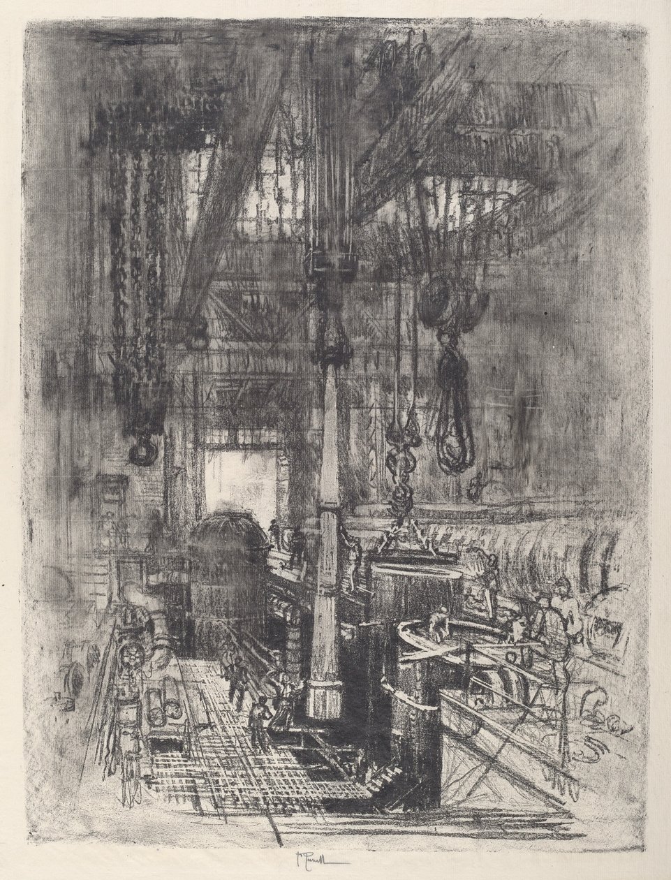 枪坑，第二号，1917年。 作者 约瑟夫·彭内尔