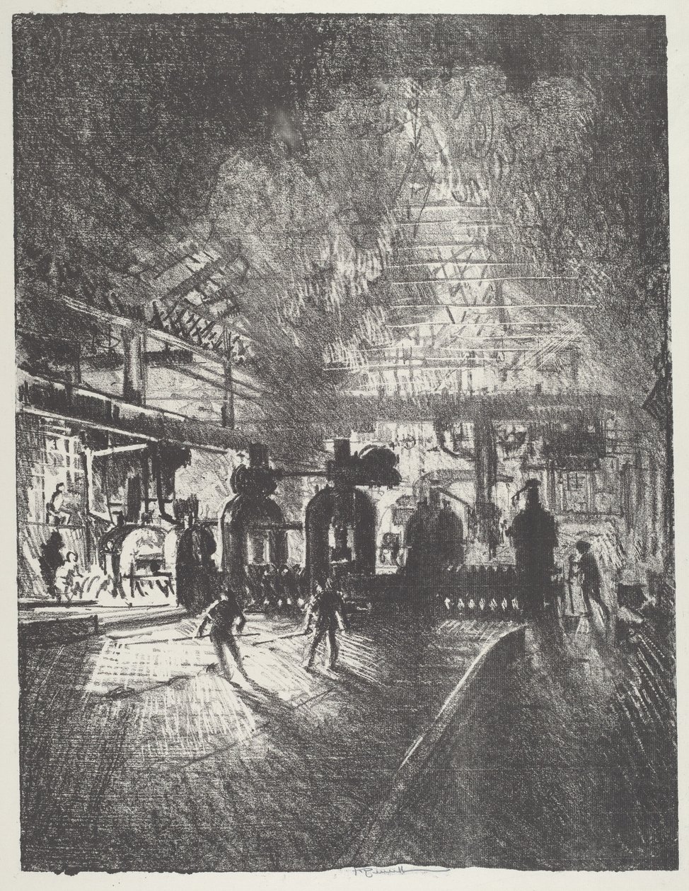 在死神的爪牙下，为炮弹滚动的棒子，1916年。 作者 约瑟夫·彭内尔