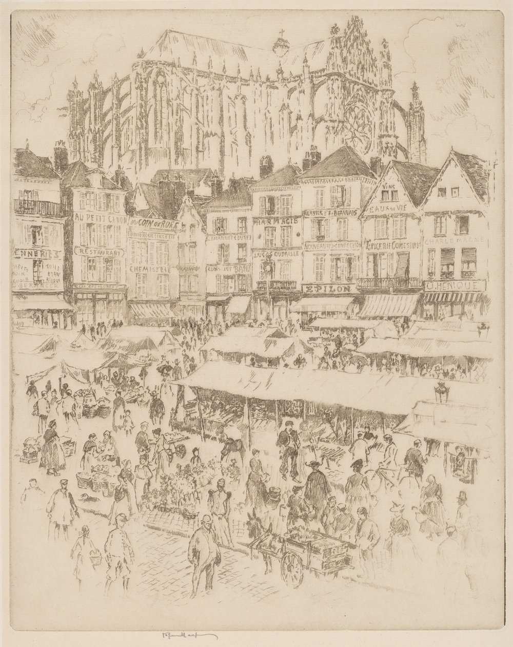 La Place, Beauvais 作者 约瑟夫·彭内尔