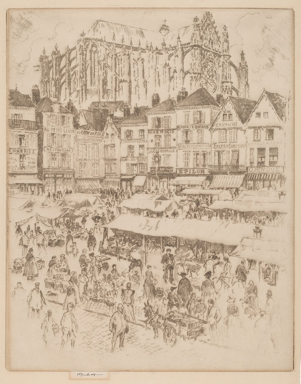 La Place, Beauvais 作者 约瑟夫·彭内尔