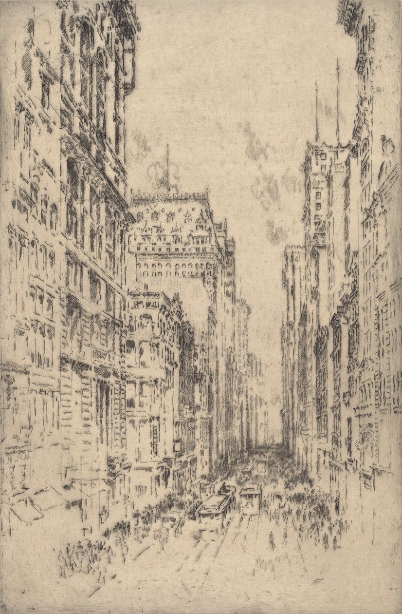 下百老汇，1904年。 作者 约瑟夫·彭内尔