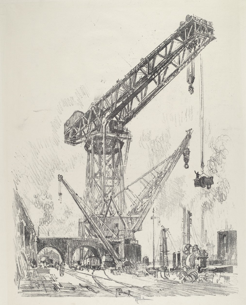 德国制造，大鹤，1916年。 作者 约瑟夫·彭内尔