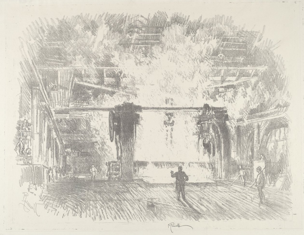 制作装甲板，1916年。 作者 约瑟夫·彭内尔