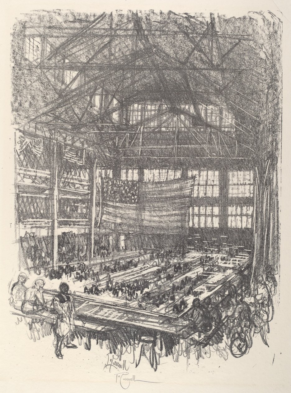 制作步枪，1917年。 作者 约瑟夫·彭内尔