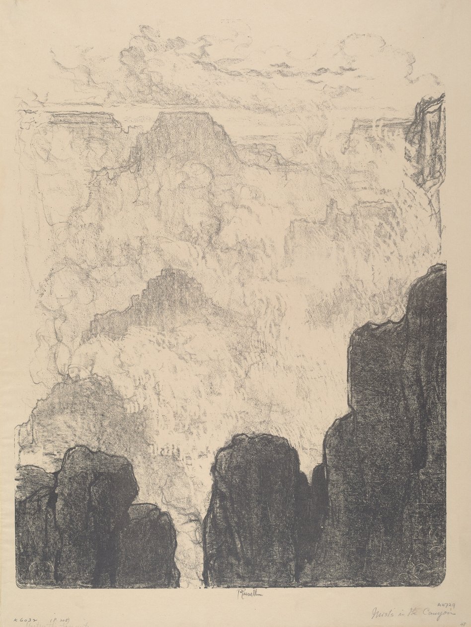 峡谷中的薄雾》，第二期，1912年。 作者 约瑟夫·彭内尔