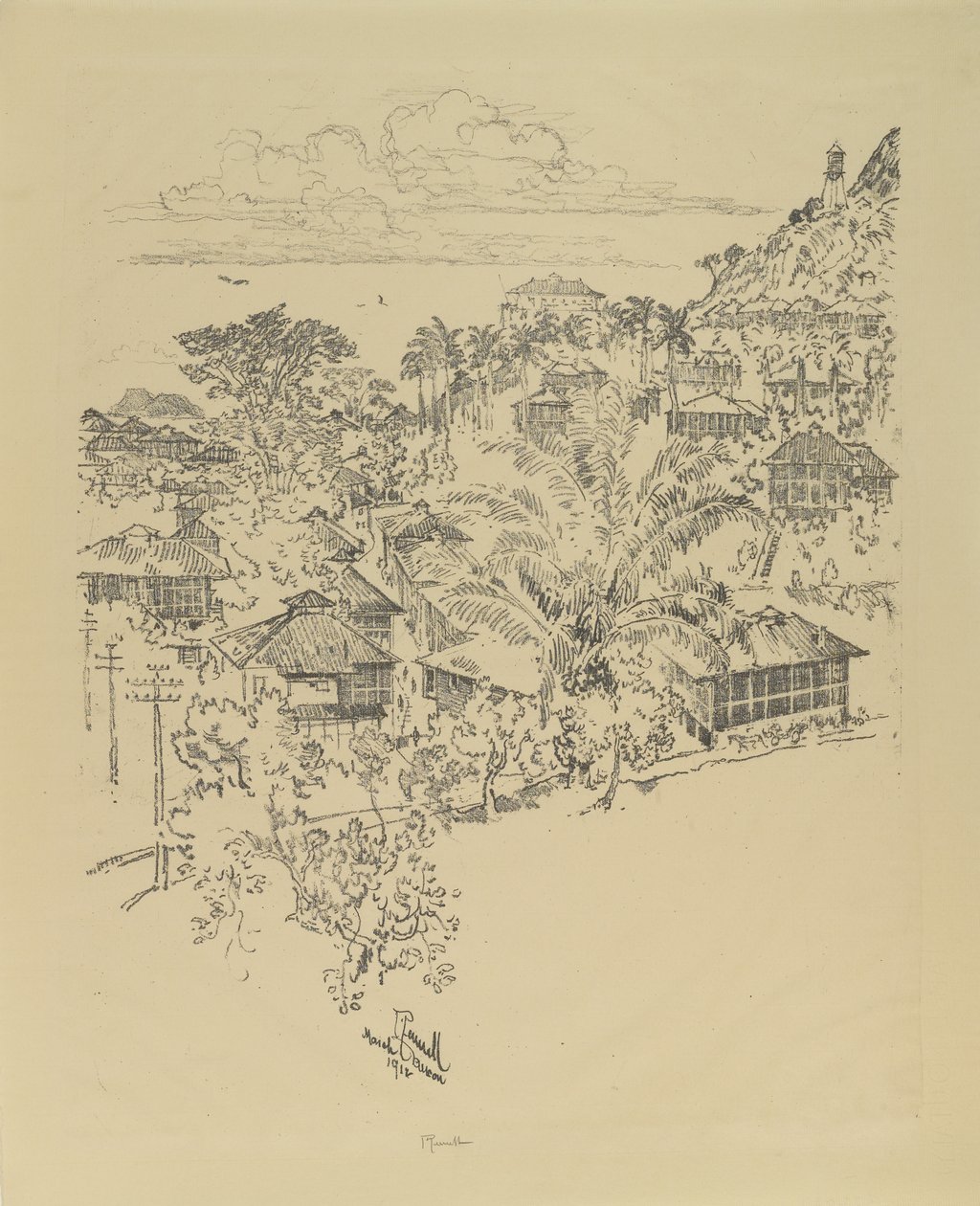 官方的Ancon。行政大楼，1912年 作者 约瑟夫·彭内尔
