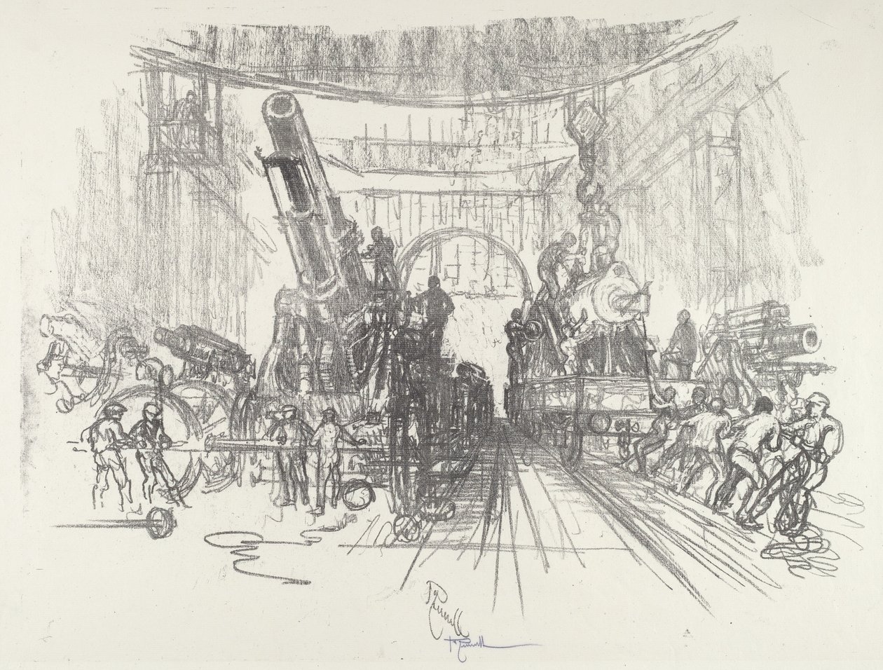 准备开战，1916年。 作者 约瑟夫·彭内尔