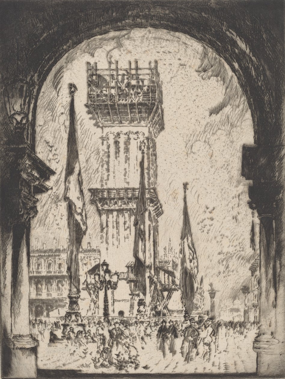 重建坎帕尼奥，威尼斯，第一期，1911年。 作者 约瑟夫·彭内尔
