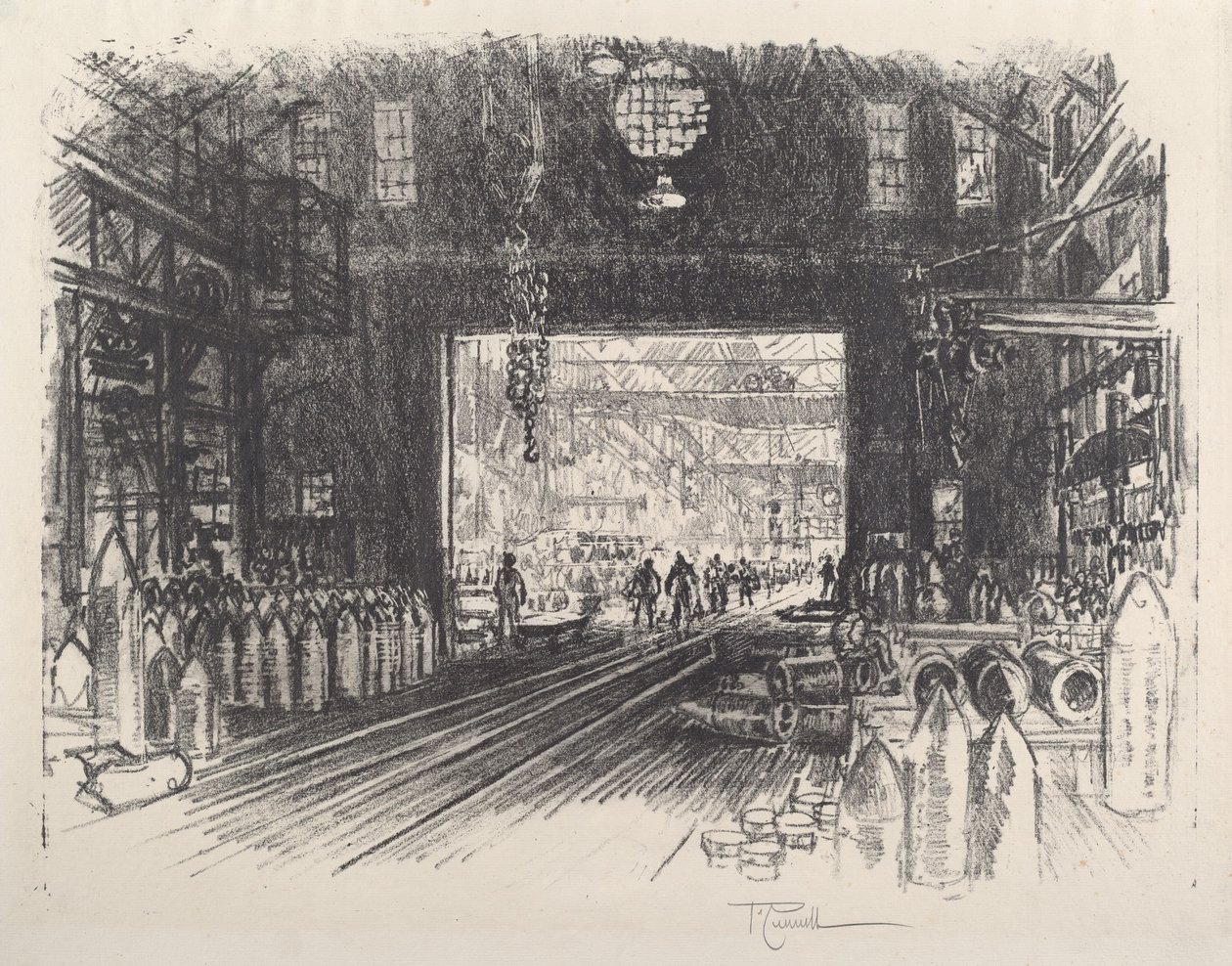 壳厂，第二号，1917年。 作者 约瑟夫·彭内尔