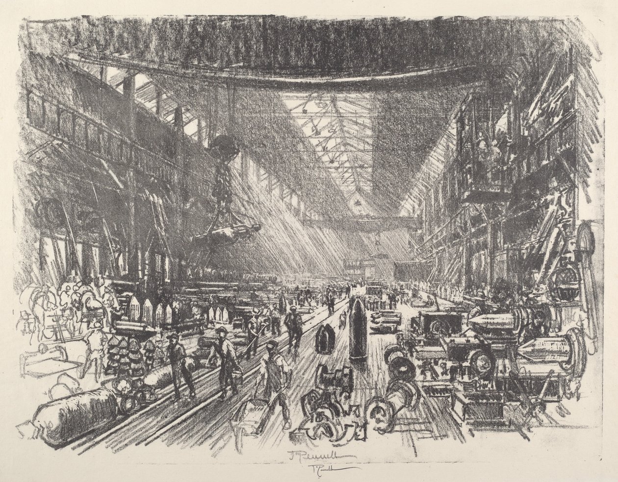 壳牌工厂，第一号，1917年。 作者 约瑟夫·彭内尔
