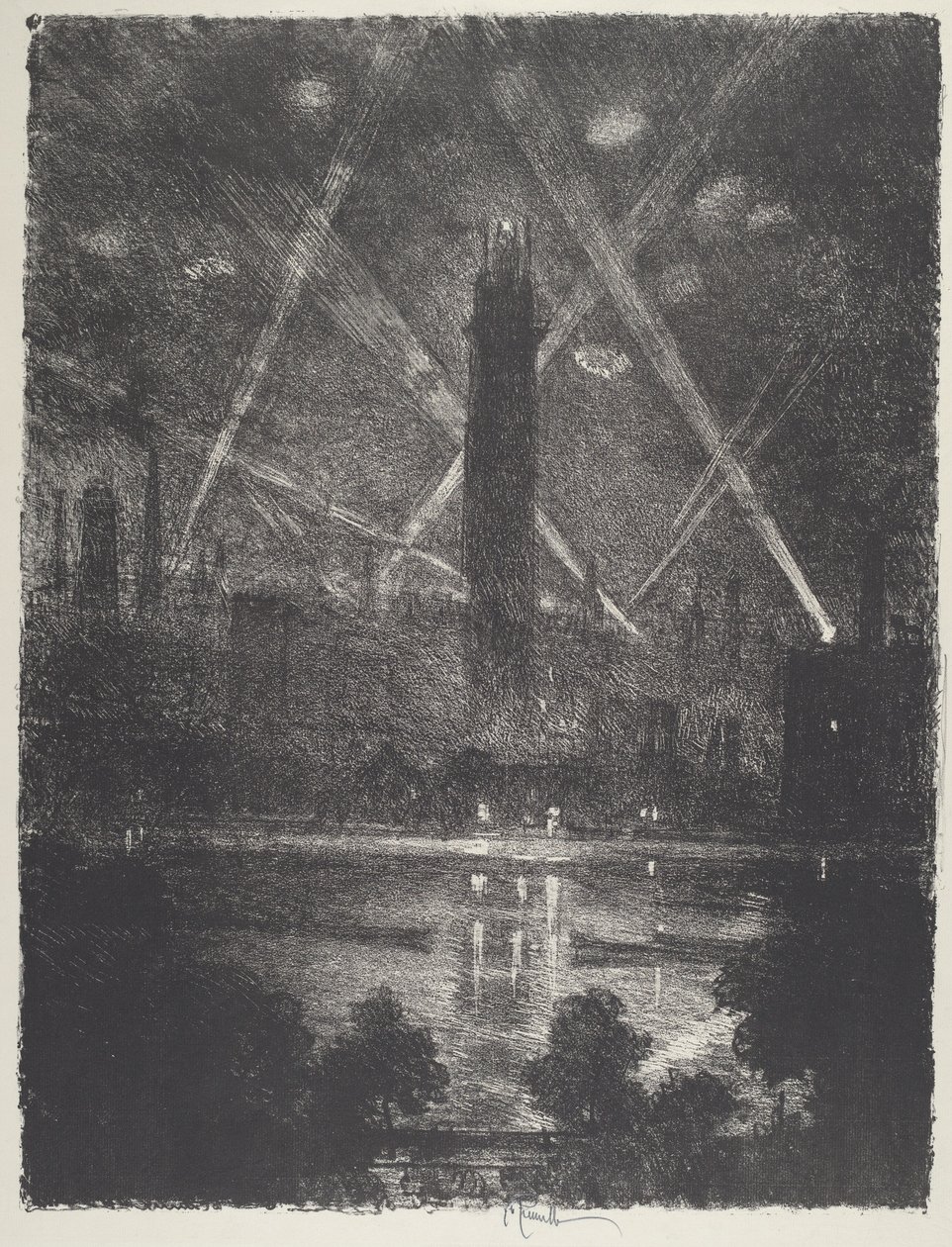 射击，1916年。 作者 约瑟夫·彭内尔