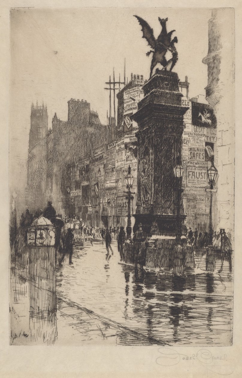 Temple Bar, 1885年。 作者 约瑟夫·彭内尔