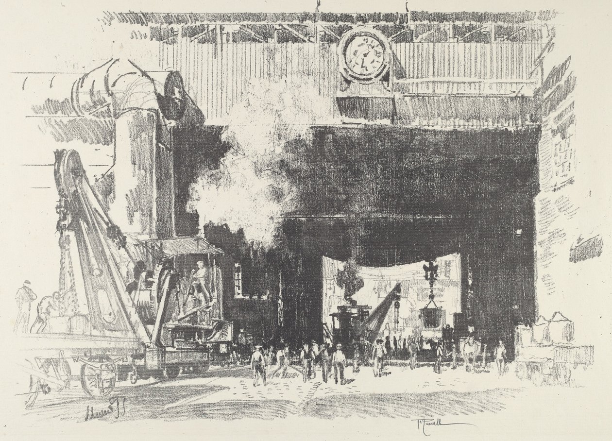 大商店的大门前，1916年。 作者 约瑟夫·彭内尔