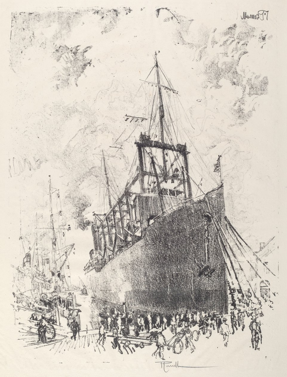 The Collier, 1917. 作者 约瑟夫·彭内尔