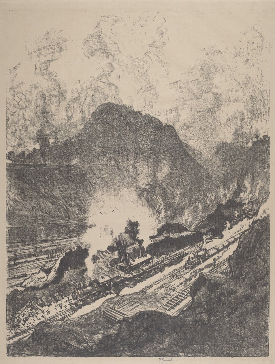 从库莱布拉切入，1912年。 作者 约瑟夫·彭内尔