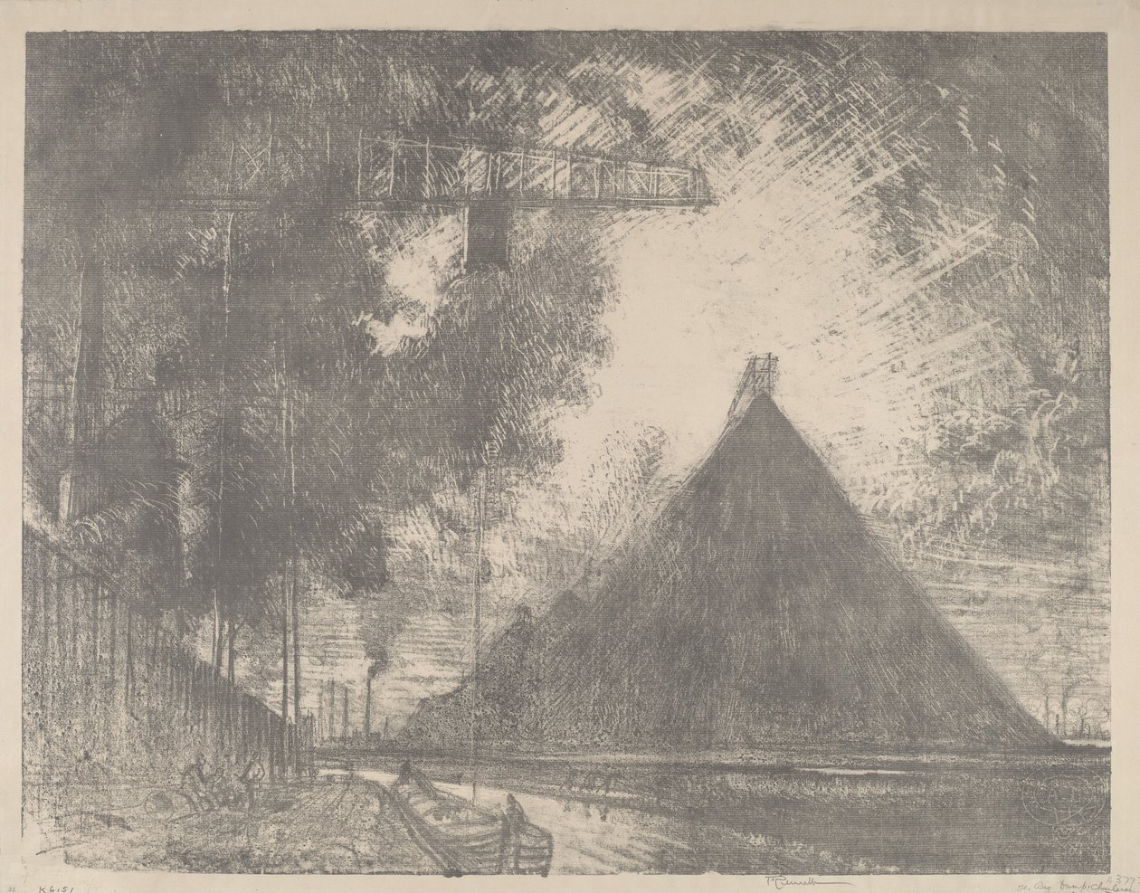 垃圾场》，沙勒罗瓦，1911年。 作者 约瑟夫·彭内尔