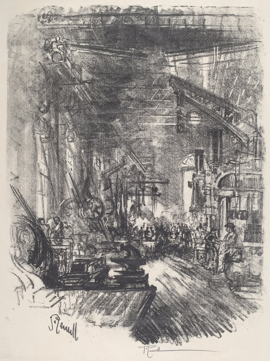 The Forges, 1917. 作者 约瑟夫·彭内尔