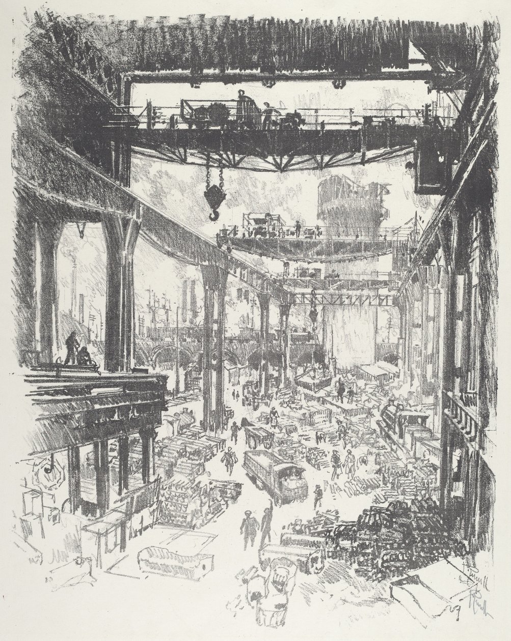 大塔：Pig-Iron, 1916. 作者 约瑟夫·彭内尔
