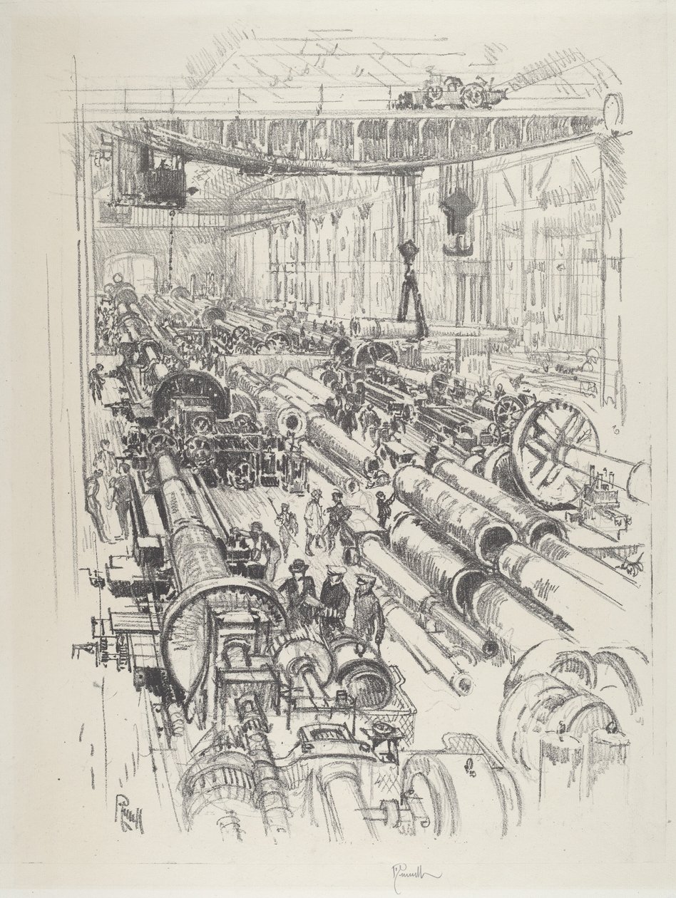 枪店，1916年。 作者 约瑟夫·彭内尔