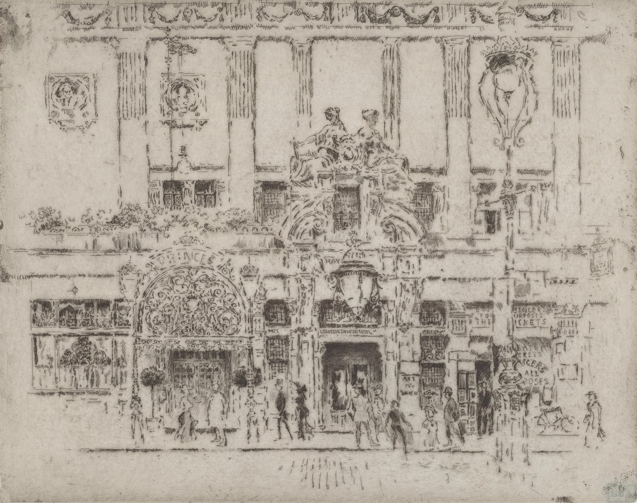 该研究所，皮卡迪利，1906年。 作者 约瑟夫·彭内尔