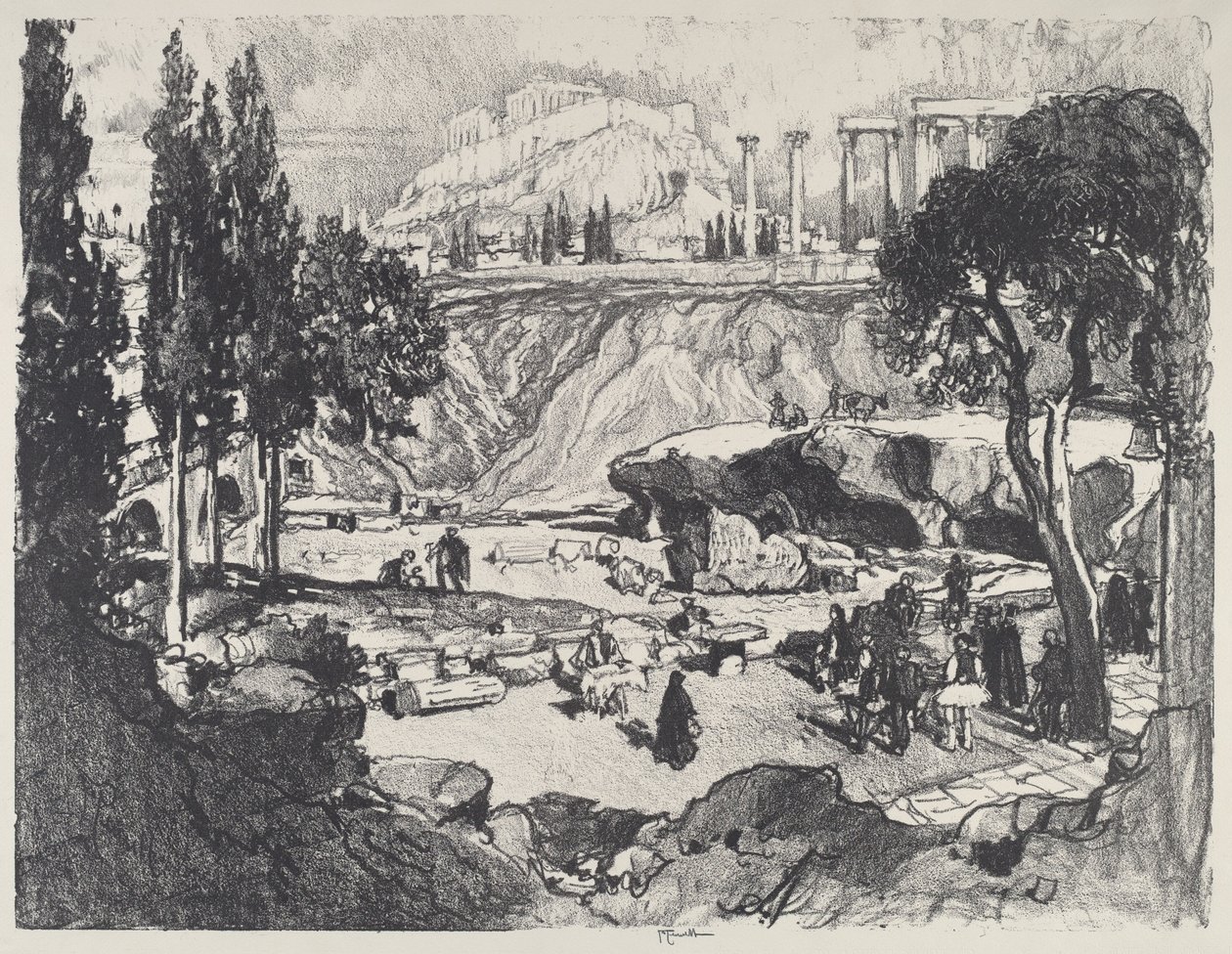 小庆典》，雅典，1913年。 作者 约瑟夫·彭内尔