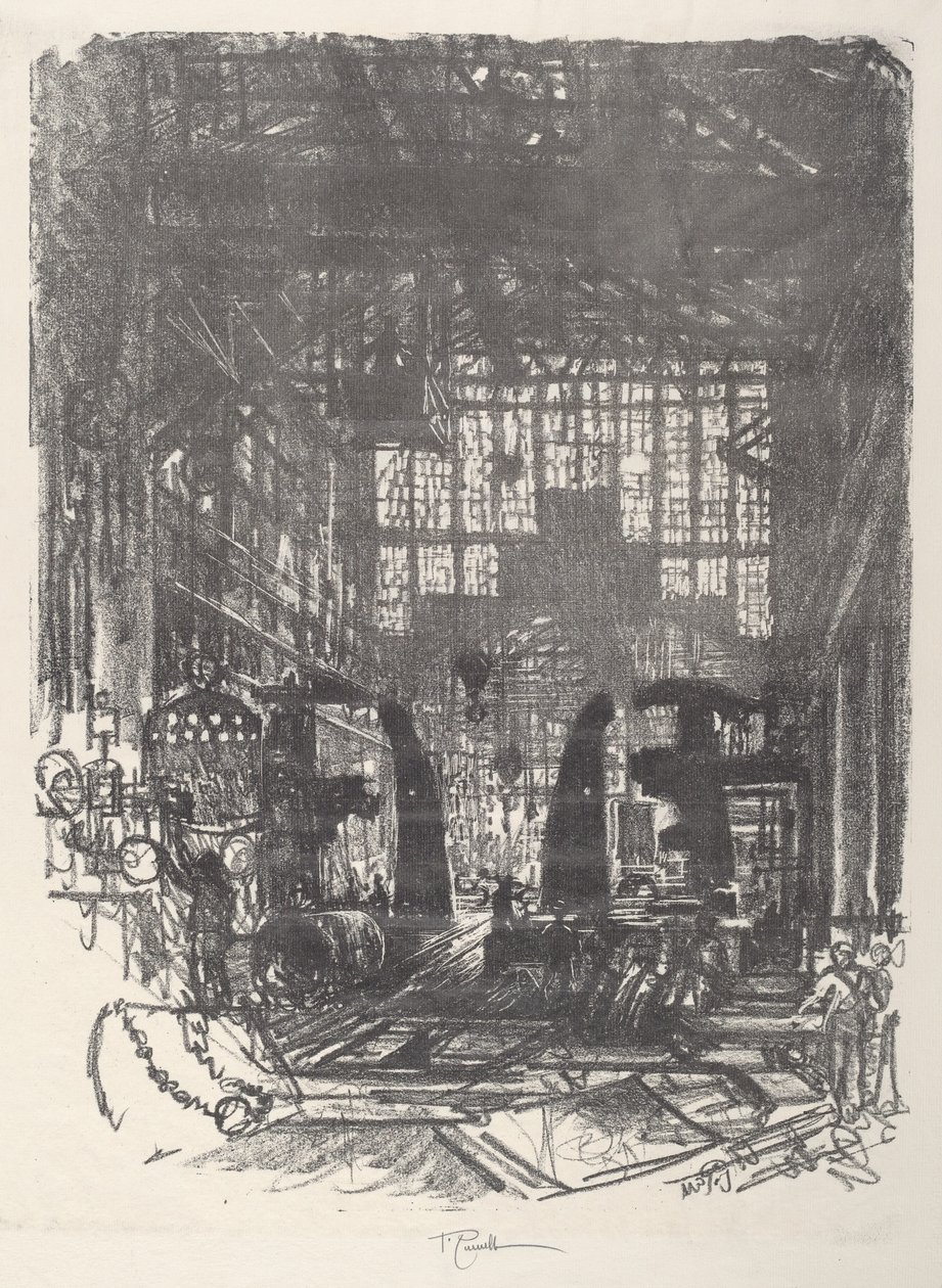 铆工队，1917年。 作者 约瑟夫·彭内尔