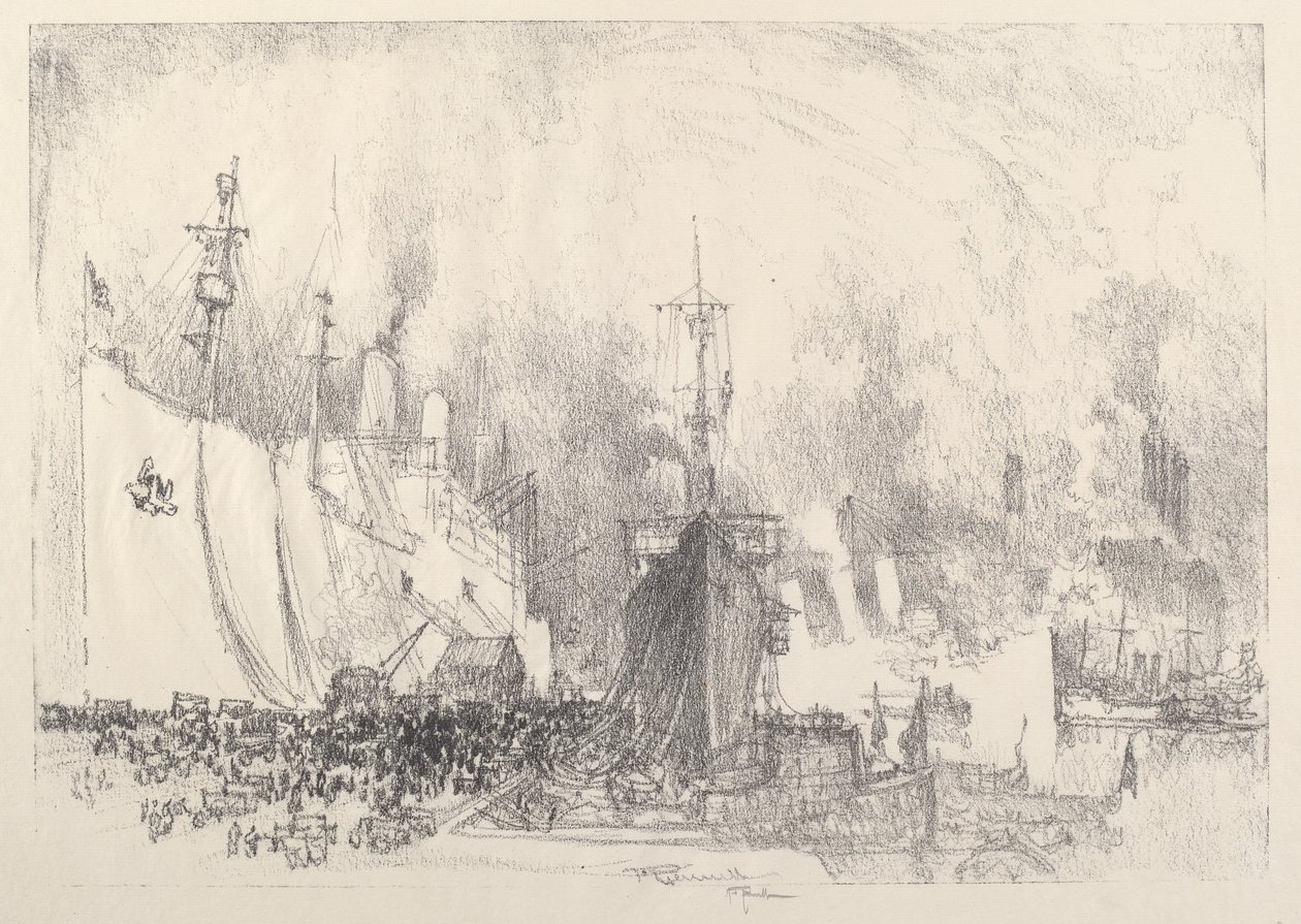 运输队，1917年。 作者 约瑟夫·彭内尔