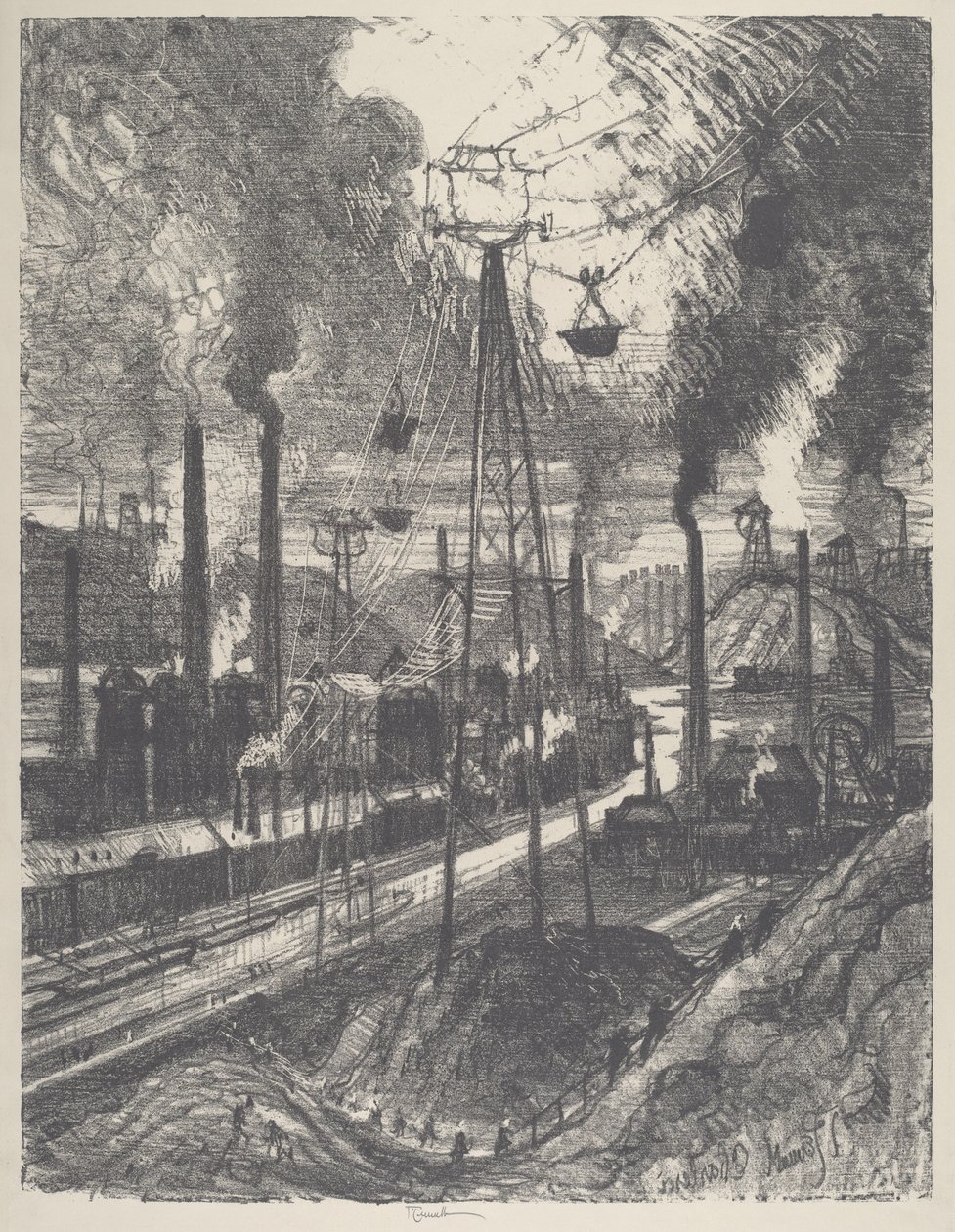 旅行者》，沙勒罗瓦，1911年。 作者 约瑟夫·彭内尔