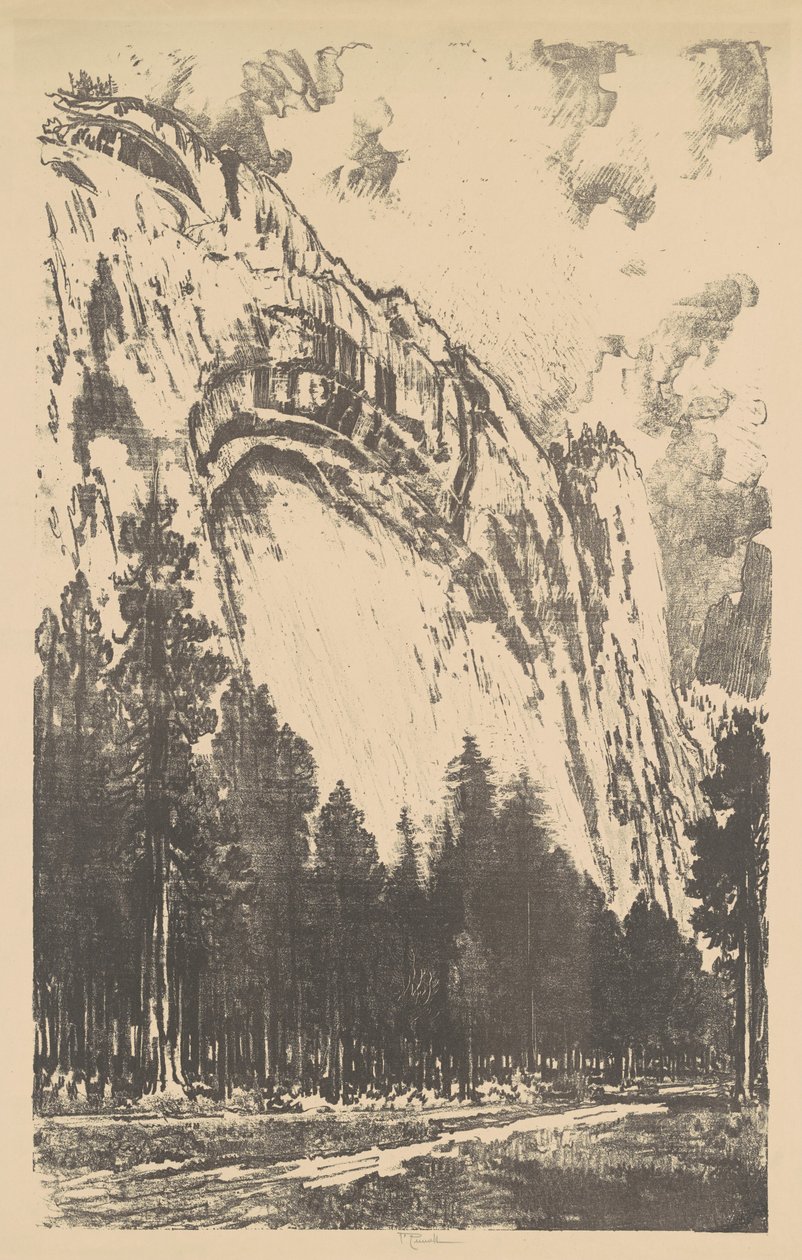 优胜美地山谷，1912年。 作者 约瑟夫·彭内尔