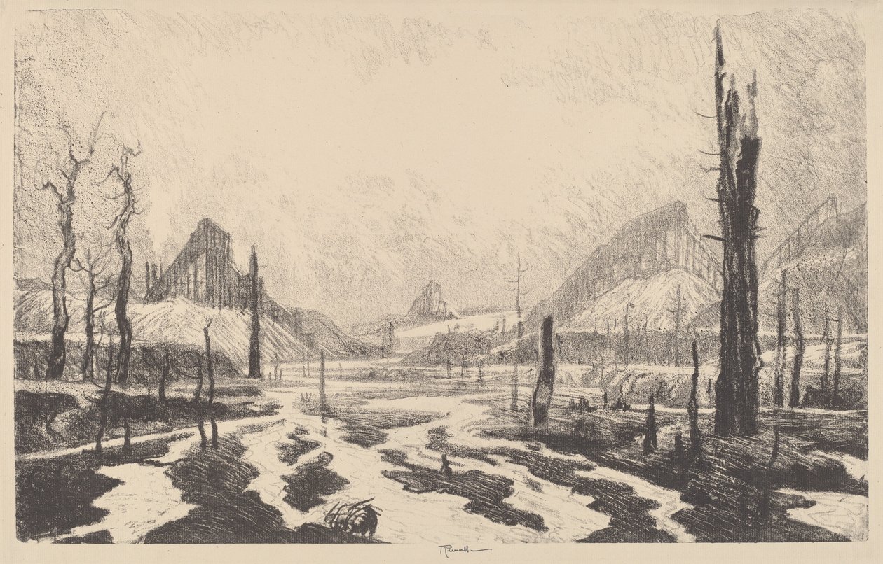 荒凉之谷，1910年。 作者 约瑟夫·彭内尔