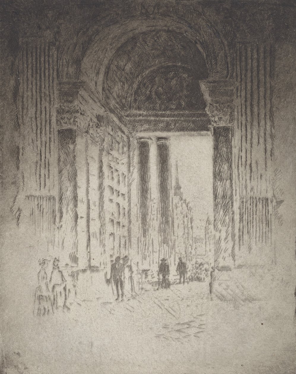西门，圣保罗教堂，1903年。 作者 约瑟夫·彭内尔