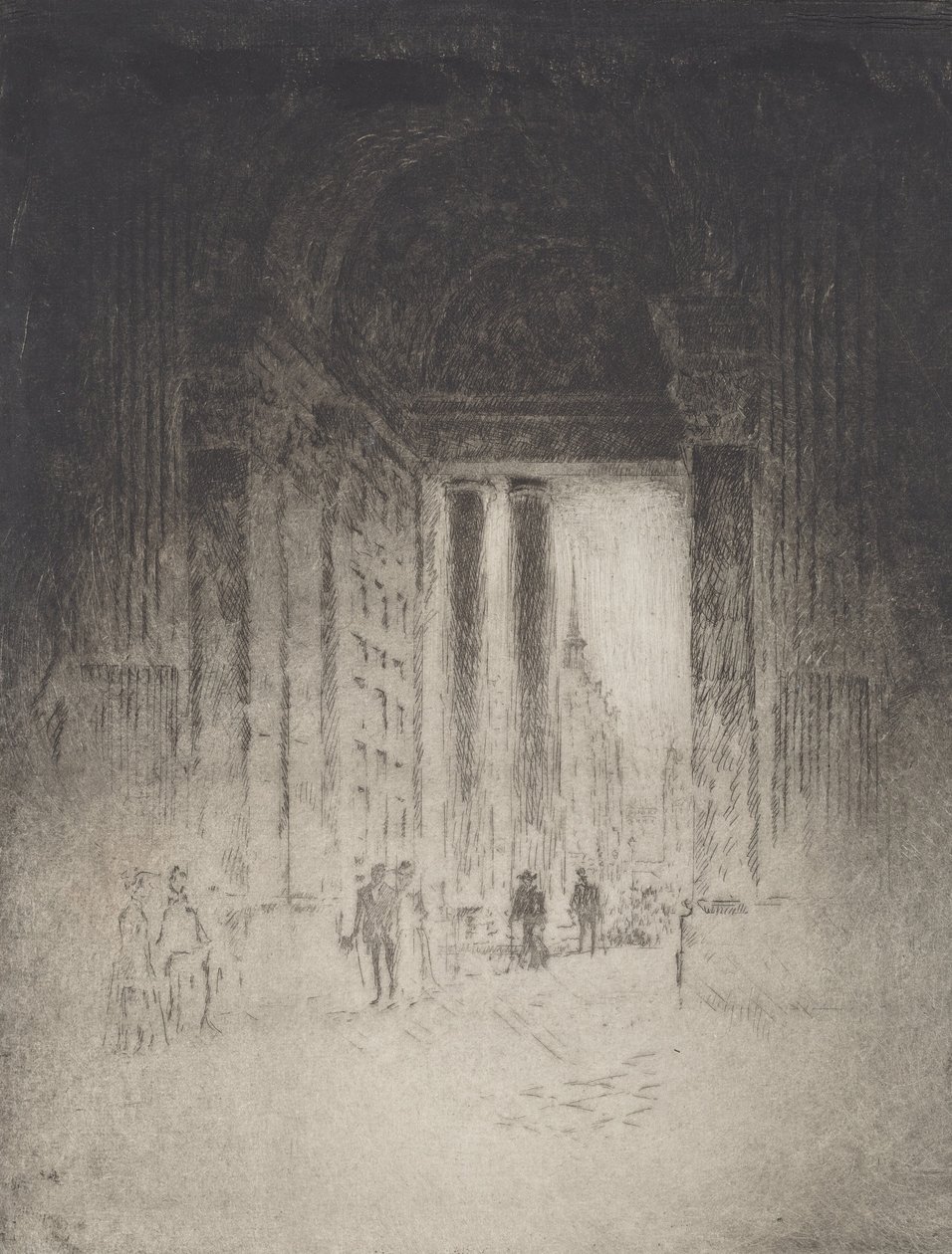 西门，圣保罗教堂，1903年。 作者 约瑟夫·彭内尔