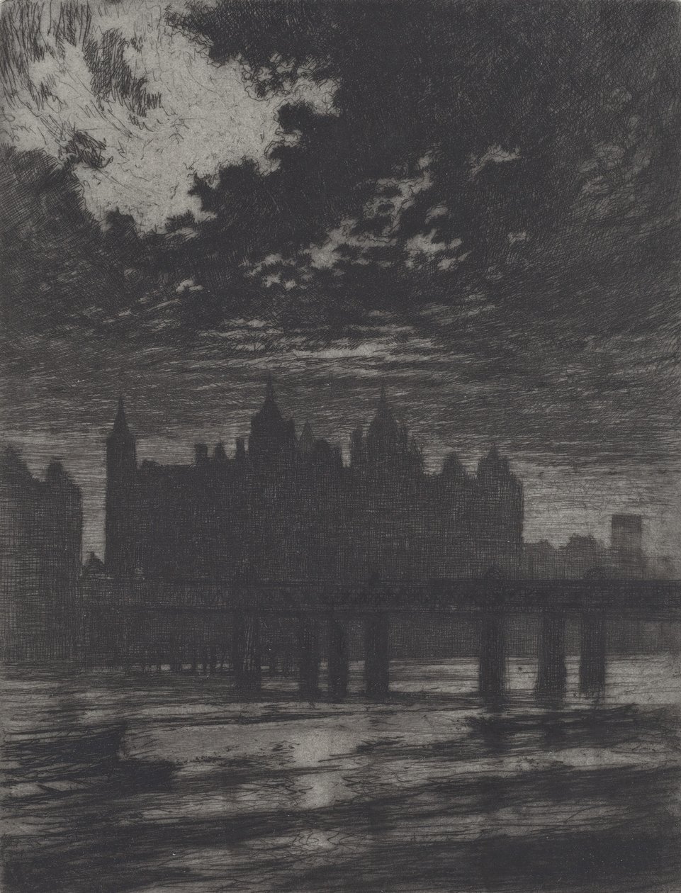 白厅法院，1903年。 作者 约瑟夫·彭内尔