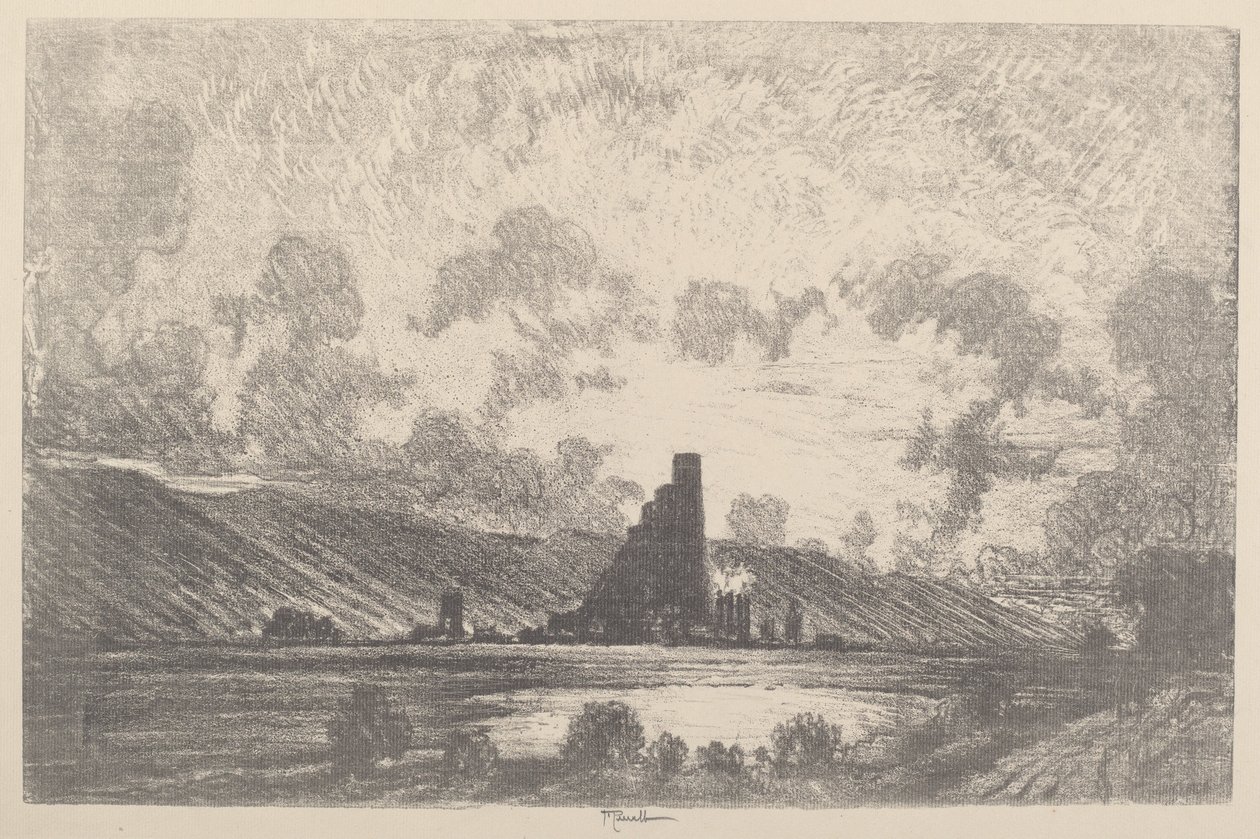 Work Castles, Wilkesbarre, 1910。 作者 约瑟夫·彭内尔