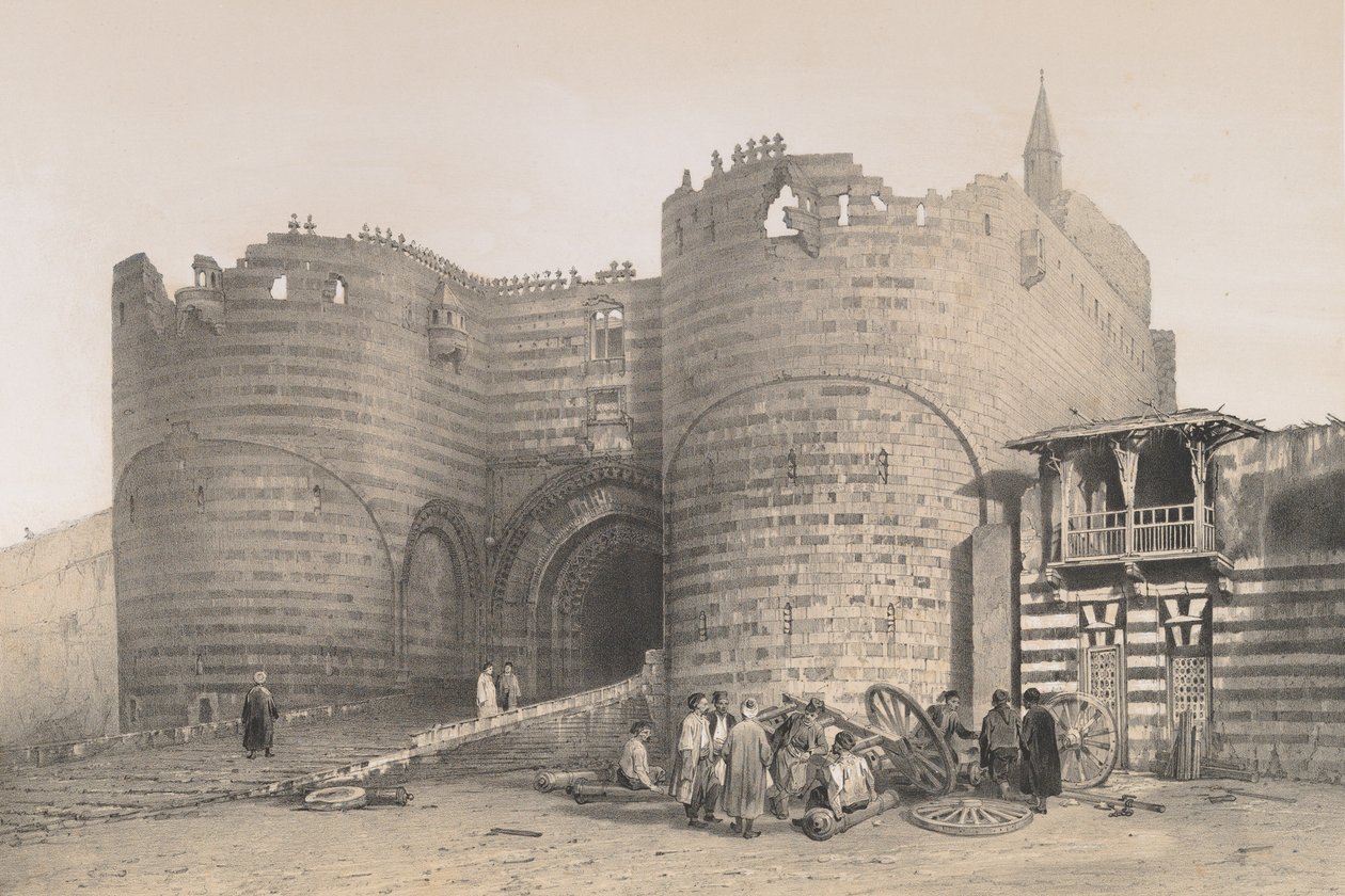 56.城堡门，凯罗，1843年。 作者 Joseph Philibert Girault De Prangey