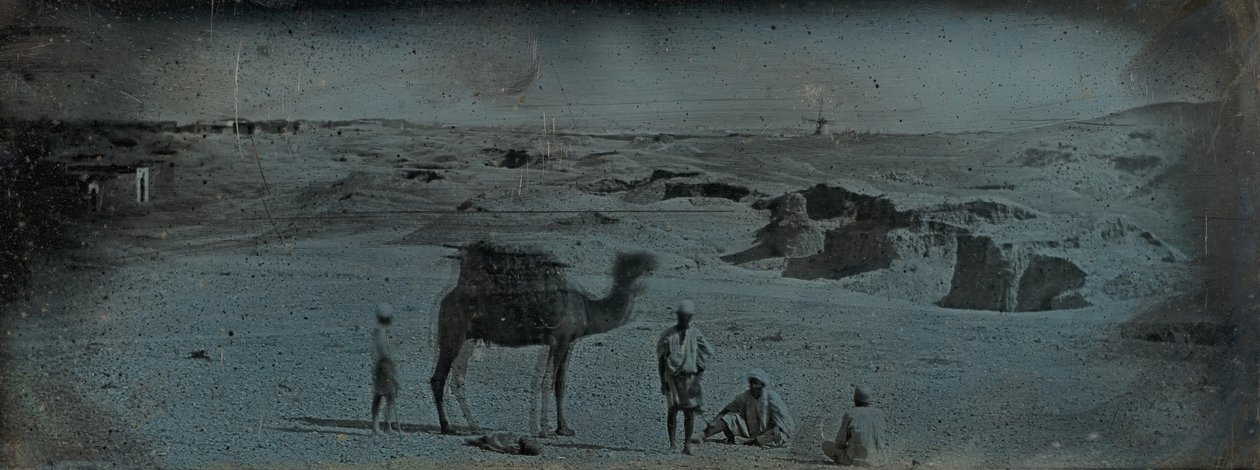 亚历山大附近的沙漠，1842年。 作者 Joseph Philibert Girault De Prangey