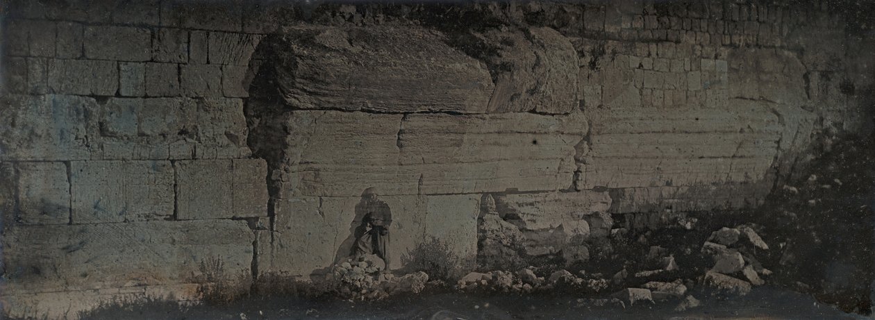 罗宾逊拱门，耶路撒冷，1842-44。 作者 Joseph Philibert Girault De Prangey
