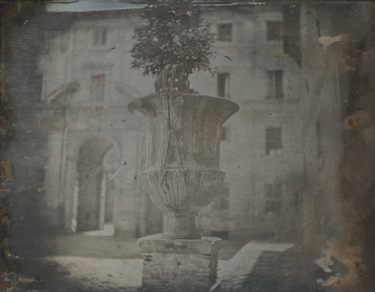 花瓶，Santa Cecilia in Trastevere，罗马，1842年。 作者 Joseph Philibert Girault De Prangey