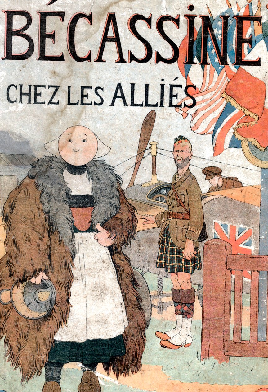 "Becassine chez les allies "一书的封面 作者 约瑟夫·波菲里·平雄