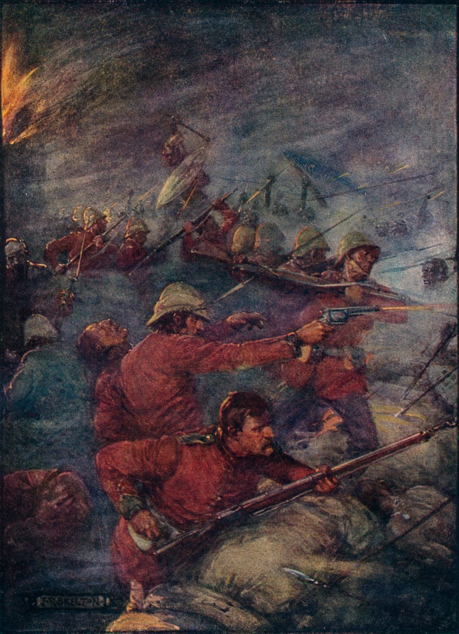 因此，一百个人在海湾保留了三千头野蛮人，c1908，c1920。 作者 约瑟夫·拉特克利夫·斯凯尔顿
