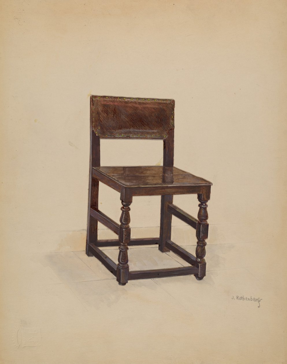 边椅, 1936. 作者 约瑟夫·罗森伯格