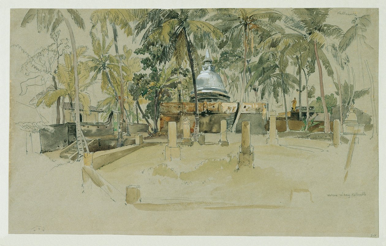 锡兰佛寺 作者 约瑟夫塞勒尼