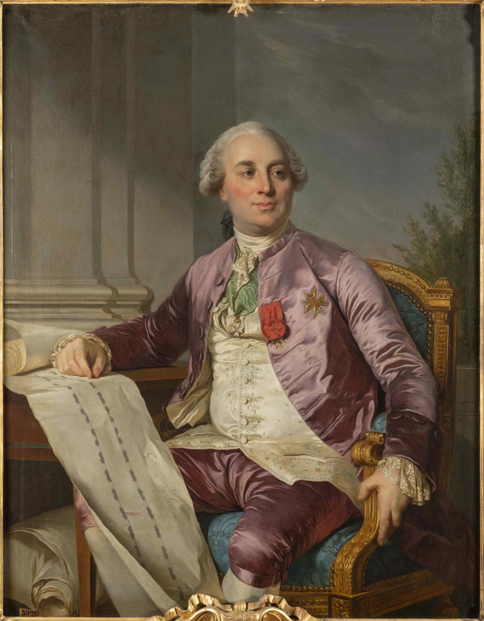 查尔斯·克劳德·弗拉豪特·德拉·比拉德丽（Charles Claude Flahaut de La Billarderie），comd d Angiviller 1730-1809，1779年。 作者 约瑟夫·西弗雷德·杜普莱西斯