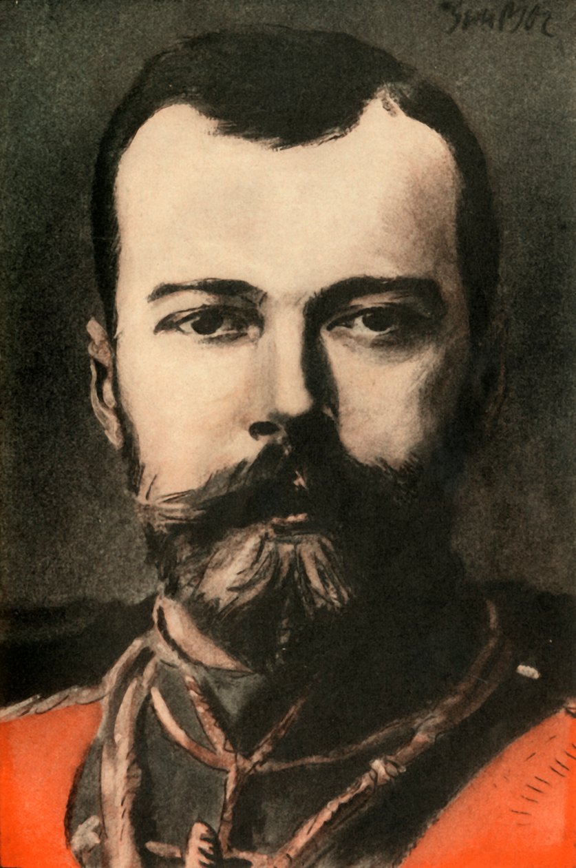 尼古拉斯二世，俄罗斯沙皇，1910年。 作者 约瑟夫·辛普森