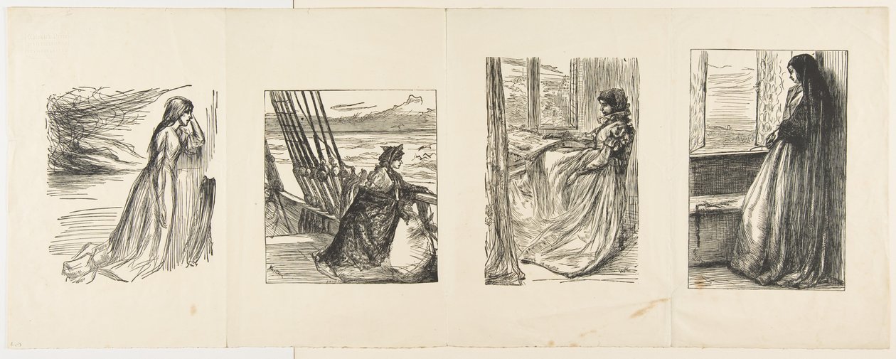兰开夏郡的救济基金》、《少校的女儿》、《圣地屠杀前的早晨》，1862年 作者 约瑟夫·斯温