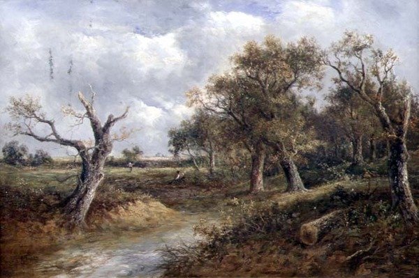 垂死之树的风景（布面油画） 作者 约瑟夫·托斯