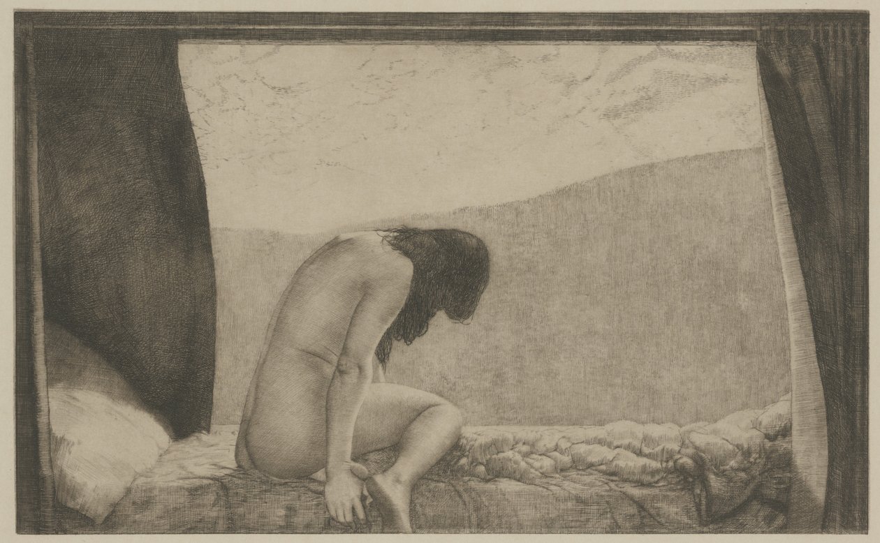 被遗忘者，约1913年（版画） 作者 约瑟夫·乌尔
