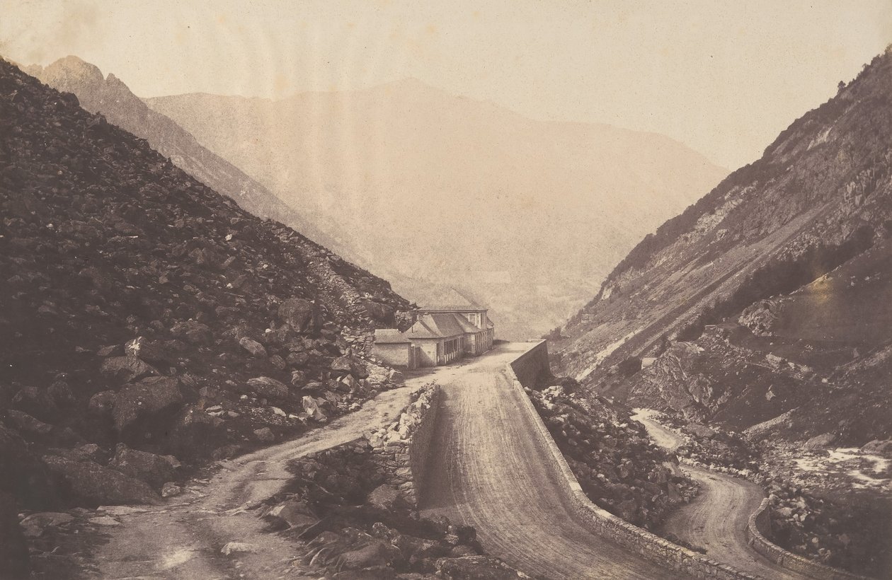 La Raillière浴场位于Cauterets，1853年。 作者 约瑟夫维吉耶