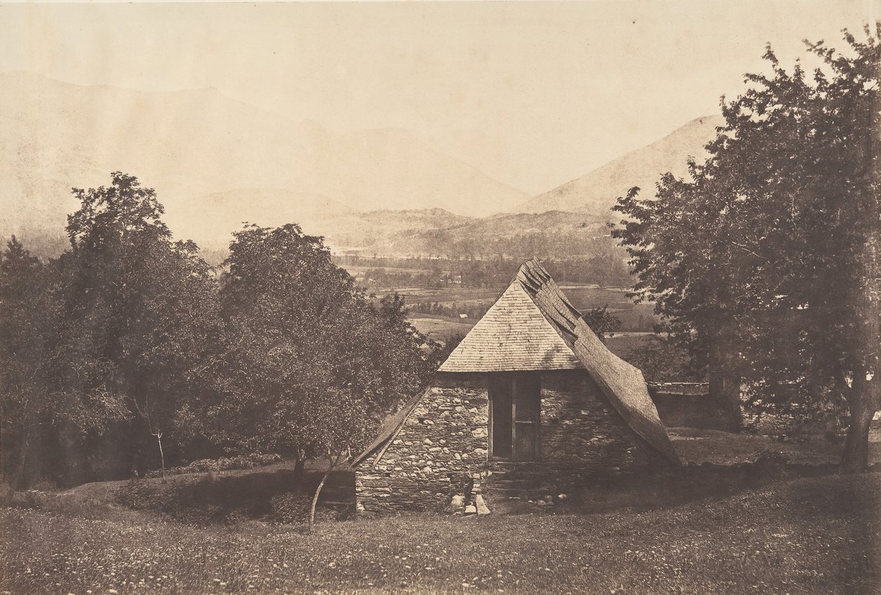 Despourreins农场附近的Argelès山谷。圣索韦尔，1853年。 作者 约瑟夫维吉耶