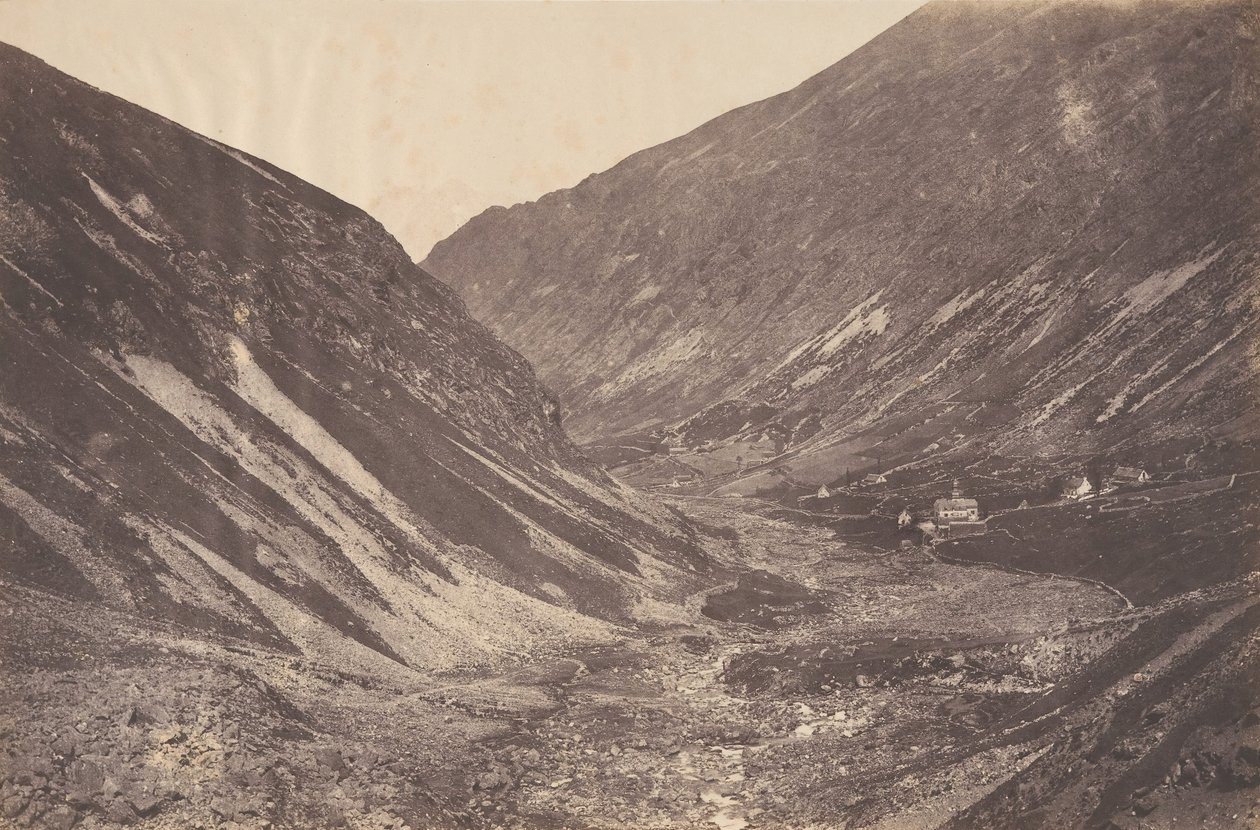 圣索韦尔的赫亚斯山谷和小教堂，1853年。 作者 约瑟夫维吉耶